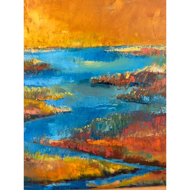 Contemporary "Scarborough Marsh" Painting For Sale In Portland, ME - Image 6 of 8