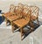 Vintage Chinese Chippendale Rattan Dining Chairs - Set of 6 For Sale - Image 4 of 12