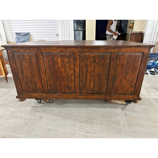 Country French Oak Sideboard or Buffet With Lots of Storage, Mid 20th Century For Sale - Image 4 of 9
