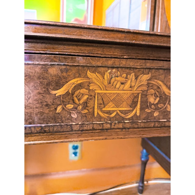 Wood 19th Century Empire Revival/Sheraton Style Vanity With Mirror For Sale - Image 7 of 12