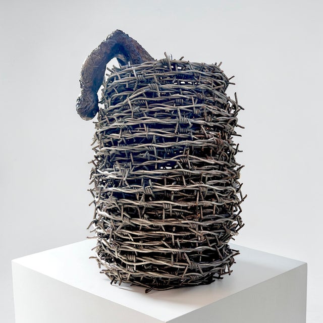 The Escape Sculpture, Late 20th Century, Barbed Wire and Bronze For Sale - Image 11 of 14