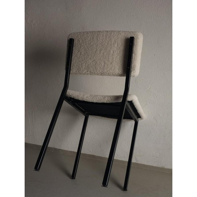 Black Metal Boucle Chair from Kembo, Netherlands, 1960s For Sale - Image 6 of 8