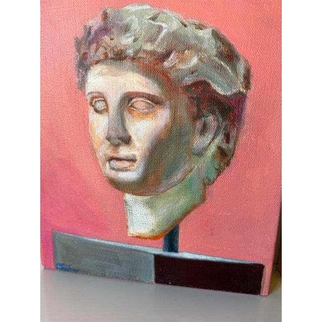 Cris Cooper “David” Contemporary Portrait Oil on Canvas Paintings – A Pair For Sale In Miami - Image 6 of 12