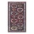 1890s Multicolor Tribal Grid Caucasian Kazak Moghan Rug 4'6" X 7' Handknotted Wool Carpet For Sale
