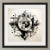 Contemporary # 18" X 18" Black and White Abstract Minimalist Limited Edition Print For Sale - Image 3 of 4