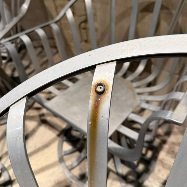 Gray Mid-Century Modern Tulip Patio Armchairs by Herbert Saiger for Russell Woodard For Sale - Image 8 of 18