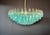 Vintage Murano Glass Chandelier with 185 Turquoise Poliedri, 1990 For Sale - Image 12 of 18