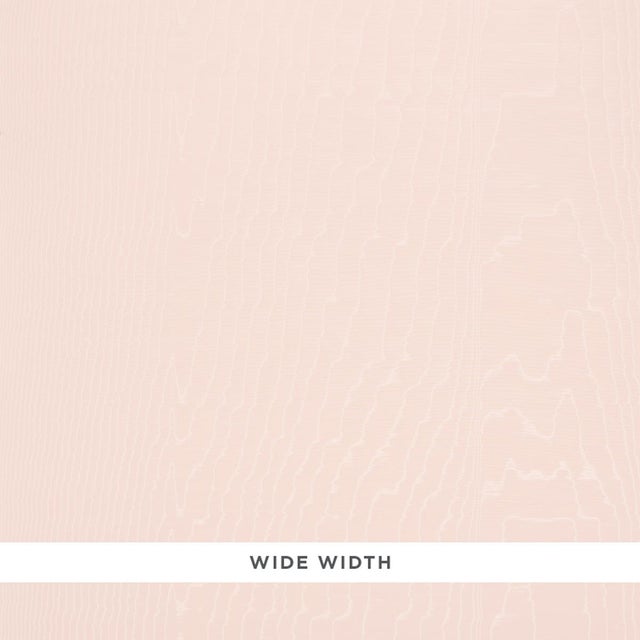SAMPLE - Schumacher Moire Wallcovering Wallpaper In Rose For Sale