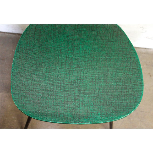 1960s 1960s Mid Century Green Vinyl Chair For Sale - Image 5 of 8