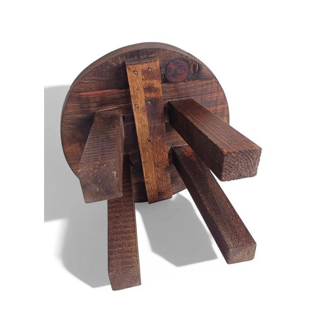 French Wooden Stool For Sale - Image 13 of 16