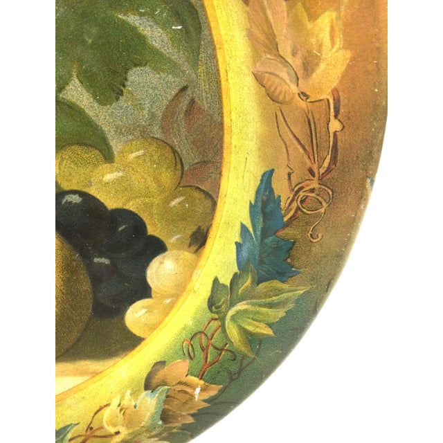 Authentic Antique Toleware Platter Serving Tray For Sale In Portland, ME - Image 6 of 12