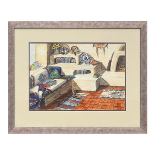 Southwest Living Room Interior Still Life 1997 For Sale