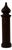 Sculptural Pepper Mill in Wenge Wood by Laurids Lonborg, 1960 For Sale