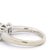Vintage 14k White Gold 1.75 Ct Princess Cut Diamond Three-Stone Ring, Size 4.75 For Sale - Image 11 of 12