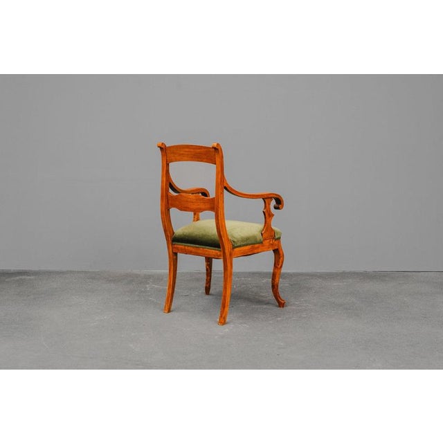 Biedermeier Armchair in Elm, Early 19th Century For Sale - Image 3 of 16