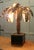 French Palm Tree Tole Ware Lamp from Maison Jansen This stunning Vintage piece of Maison Jansen design is in good vintage...