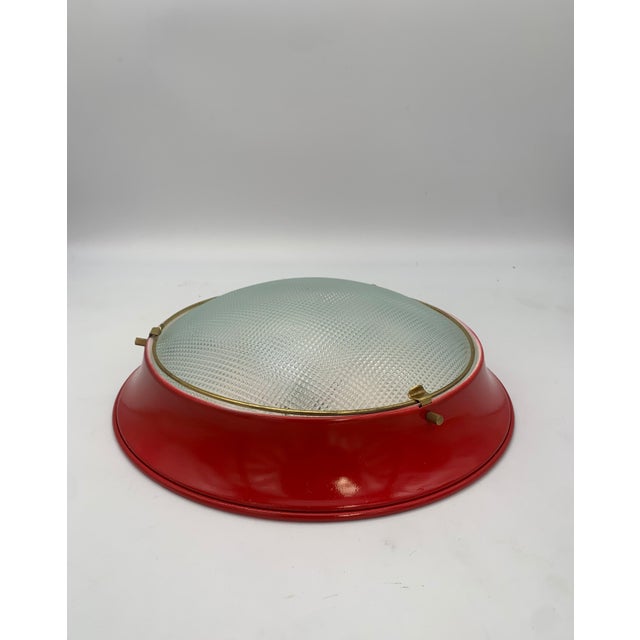 Vintage Ceiling Lights attributed to Fontana Arte, Italy, 1960s, Set of 2 For Sale - Image 3 of 5