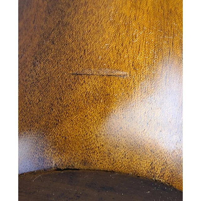 Mid-Century Modern Vintage Italian Mid Century Modern Olive Wood Decanter Glass Insert For Sale - Image 3 of 6