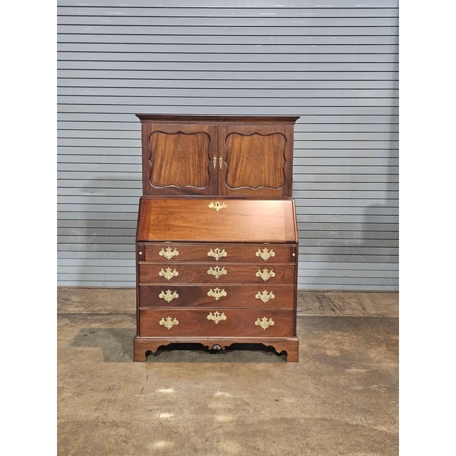 Kittinger Kittinger Colonial Williamsburg Mahogany Slant Front Desk With Bookcase Cw-1 For Sale - Image 4 of 15