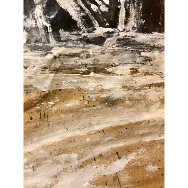 Konstantin Kakanias, Contemporary Gouache Painting Earthquake III, Greek Ruins, Monuments of Greece, c.1992 For Sale - Image 4 of 7