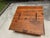 Wood Vintage 39” Square Mexican Rustic Pine Trunk Cocktail Table For Sale - Image 7 of 13