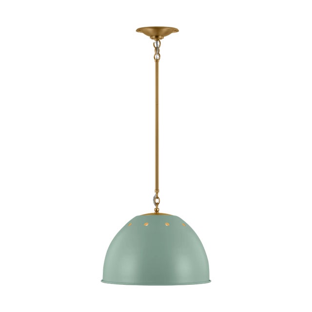 2020s Thomas O'Brien by Visual Comfort Studio Robbie 1-Light Large Pendant in Eucalyptus For Sale - Image 5 of 5