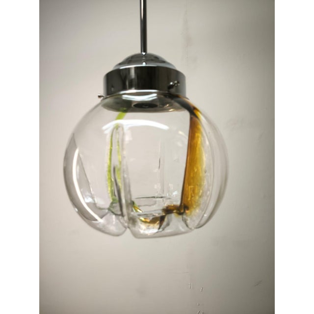 Murano Glass Pendant Lamp, 1970s For Sale - Image 4 of 18