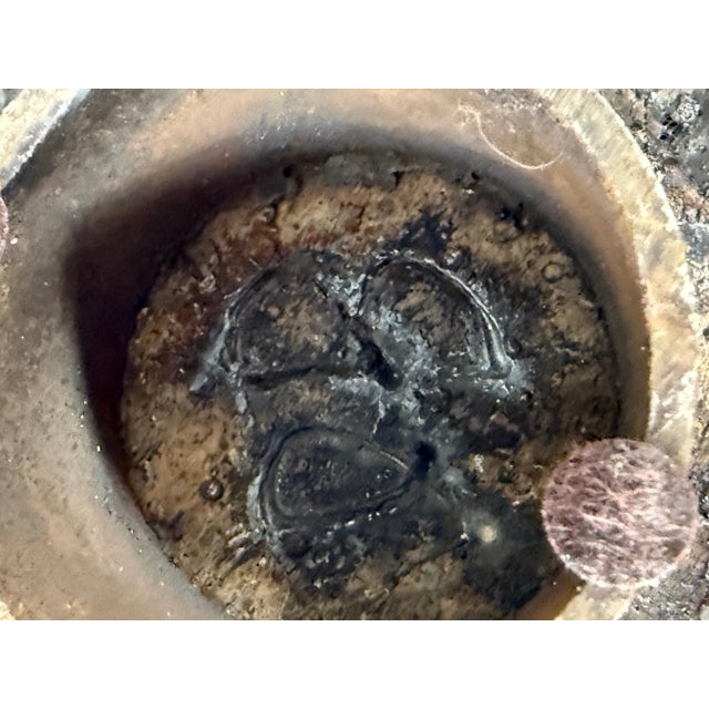 James Bearden Torch cut Steel and Bronze Vessel For Sale - Image 9 of 12