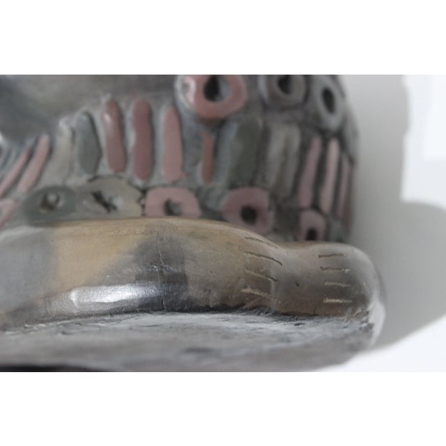 Smiling Lion Artisan Sculpture For Sale - Image 10 of 11