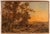 François Louis Fritz De Niederhäusern, Pastoral Scene at Sunset, Oil on Canvas For Sale - Image 10 of 10
