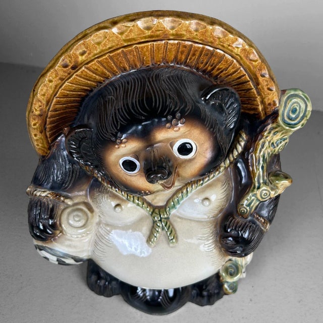 Ceramic Vintage Japanese Tanuki Shigaraki Pottery, 1970 For Sale - Image 7 of 16