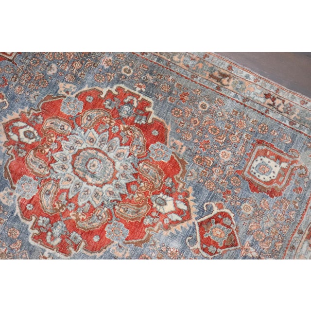 Textile Persian Antique Zabihi Collection Bidjar Accent Small Rug - 3'8" x 5'2" For Sale - Image 7 of 8