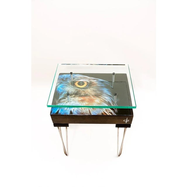 Electric Owl Side Table from Cappa E Spada For Sale - Image 6 of 6