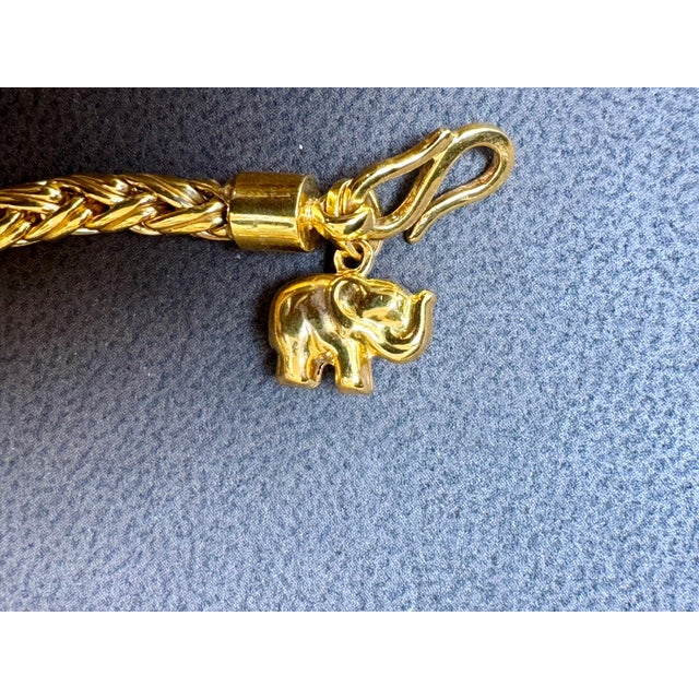 Love Nest Yellow Gold Woven Bracelet in 18 Kt Yellow Gold For Sale - Image 4 of 8