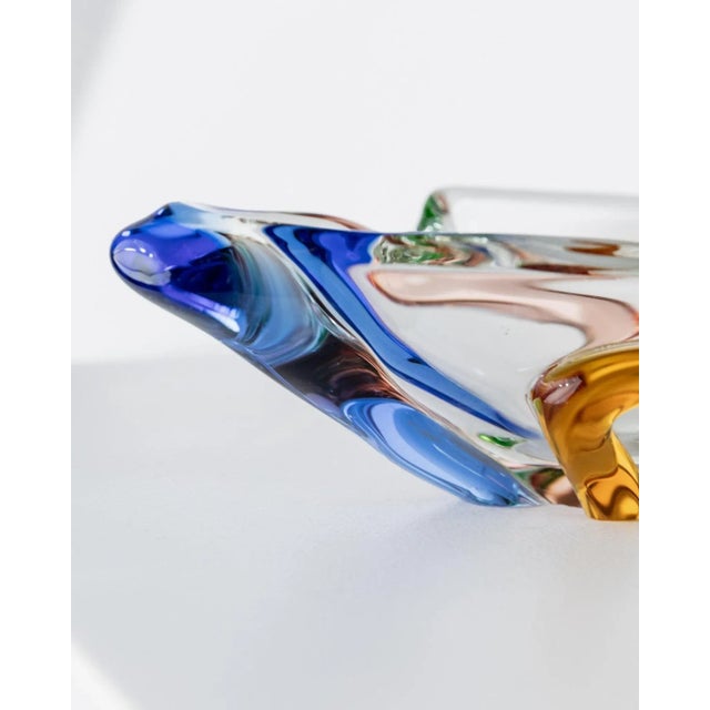 Vintage Rhapsody Bowl and Vase in Glass attributed to Frantisek Zemek for Mstisov, 1960s, Set of 2 For Sale - Image 6 of 11