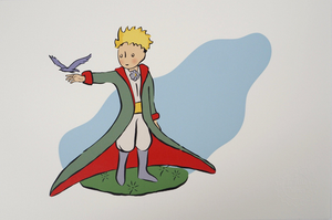 Antoine De Saint-Exupery, Le Petit Prince et l'oiseau, Lithograph