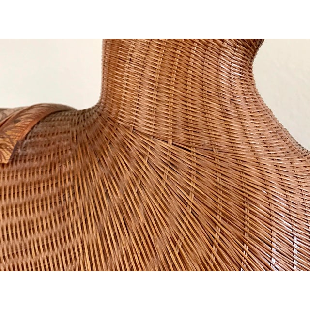 Mid-Century Shanghai Collection Wicker Duck For Sale - Image 4 of 13