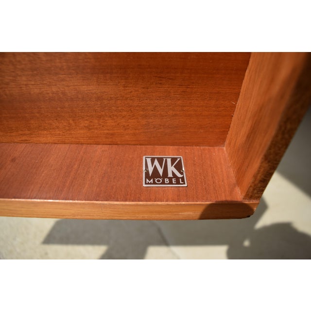 Brown Bedside Tables by Helmut Magg for WK Möbel, 1950s, Set of 2 For Sale - Image 8 of 9