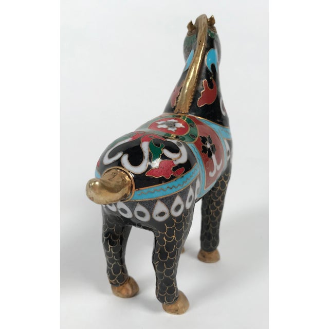 Late 20th Century Vintage Chinese Cloisonné Horse Figure For Sale - Image 5 of 5