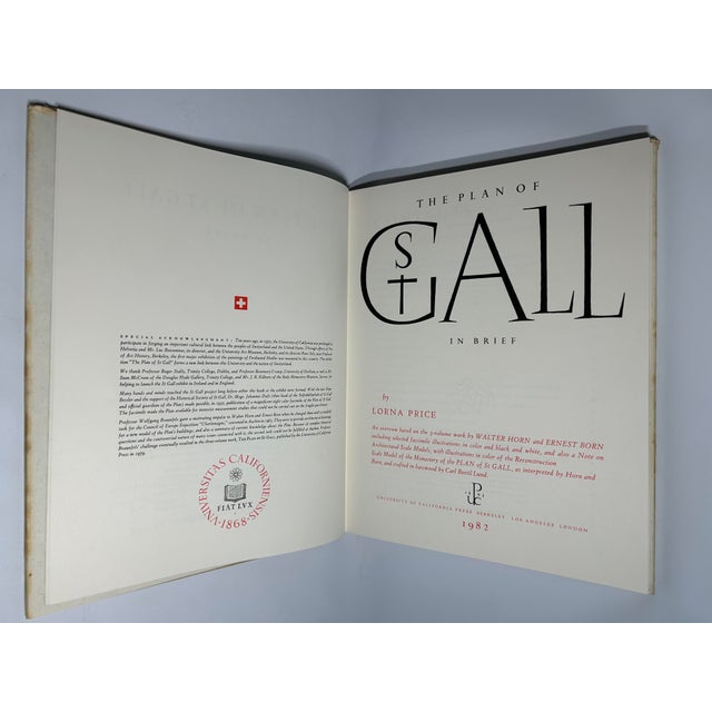 1980s Illustrated Folio, Lorna Price's the Plan of St. Gall-in Brief-an Overview of the 3 Volume Work by Walter Horn & Ernest Born, Signed - 1 Book For Sale - Image 4 of 15