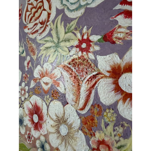 Vintage W. Sterner Still Life- Floral on Vase Oil on Canvas Painting – Framed For Sale - Image 12 of 14