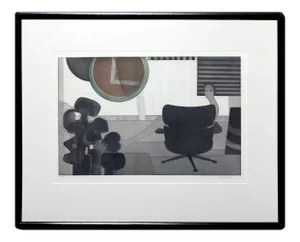 Andre Minaux Woman in Chair Circa 1975
