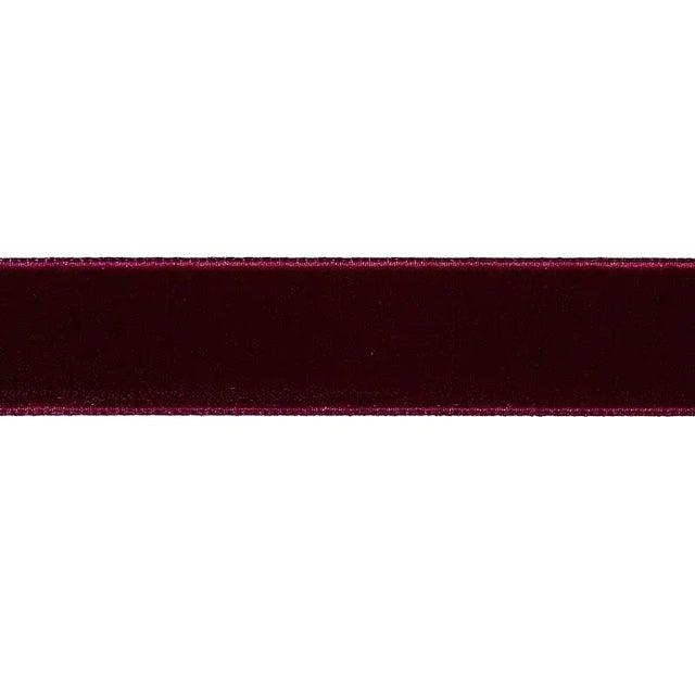 Transitional Sample - Schumacher Velvet Tape Medium in Aubergine For Sale - Image 3 of 3