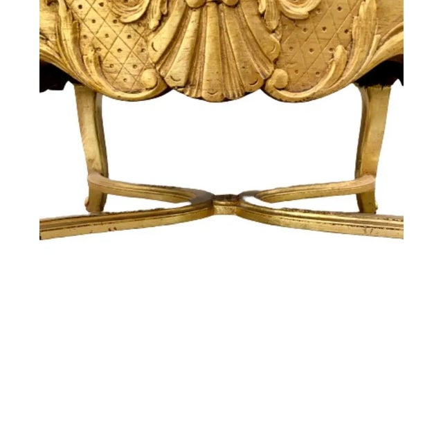 French Regency Giltwood Fauteuil Lounge Chair in Scalamandré Le Tigre Tiger Silk Velvet For Sale - Image 9 of 13