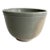 Vintage Sage Green and Tan Ceramic Bowl, Signed For Sale