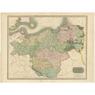 Prussian Dominions Map by John Pinkerton, 1818 For Sale