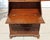 Vintage Georgian Revival Flame Mahogany Secretary Desk Bookcase With Glass Doors, Circa 1940s–1950s For Sale - Image 12 of 18
