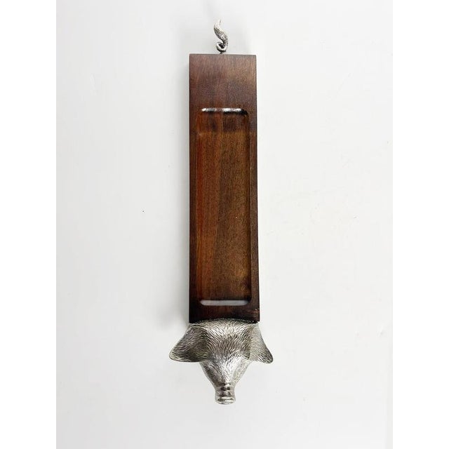 Wood Wood and Metal Charcuterie Serving Board, France, 1990s For Sale - Image 7 of 13