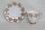English Windsor England 1636 Bone China White Gold Leaves Tea Cup and Saucer Set For Sale - Image 3 of 8