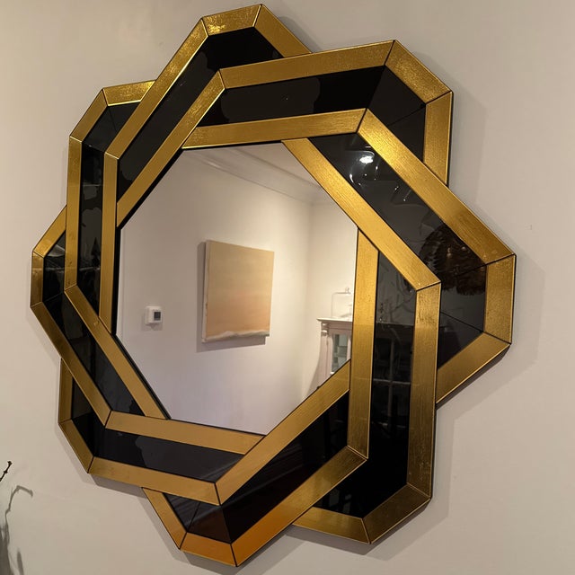 Art Deco Geometric Mirror For Sale - Image 3 of 6